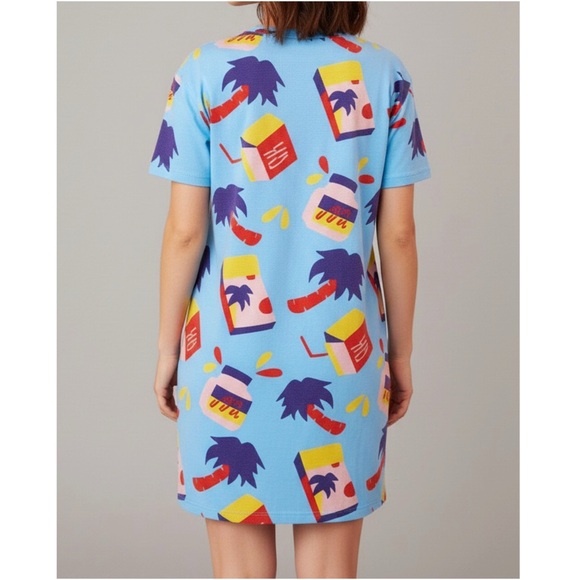 NOOWORKS Tee Dress, Snack Print, XS - Picture 3 of 13